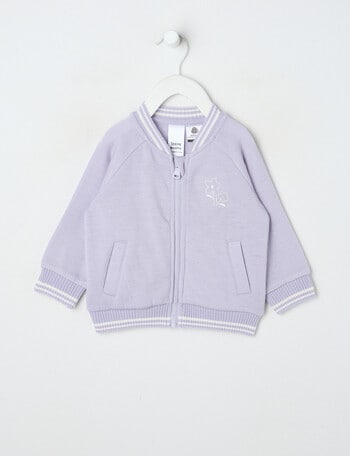 Teeny Weeny Merino Fashion Bomber Jacket, Lilac product photo