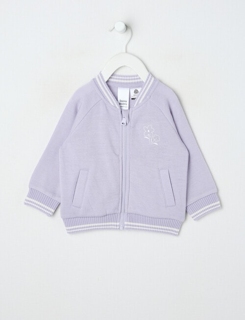 Teeny Weeny Merino Fashion Bomber Jacket, Lilac product photo