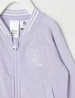Teeny Weeny Merino Fashion Bomber Jacket, Lilac product photo View 02 S