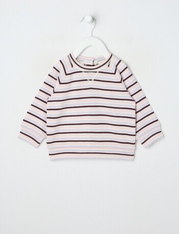 Teeny Weeny Merino Fashion Stripe Sweatshirt, Multi product photo