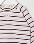 Teeny Weeny Merino Fashion Stripe Sweatshirt, Multi product photo View 03 S