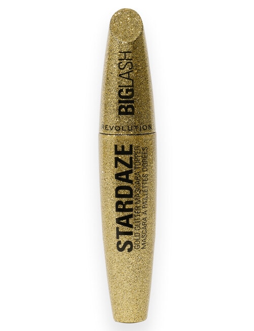 Makeup Revolution Big Lash Stardaze Hair & Brow Glitter Mascara Topper, Stardust Gold product photo View 02 L