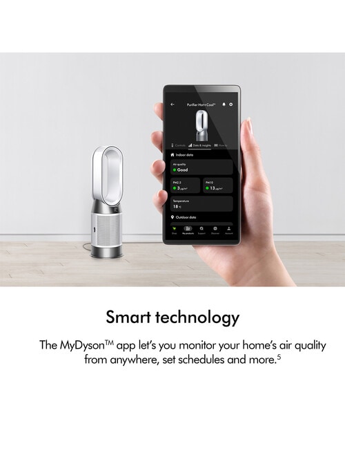 Dyson HP11 Purifier Hot+Cool HP1 Purifing Fan Heater - White, 544880-01 product photo View 05 L