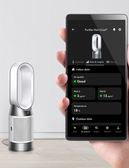 Dyson HP11 Purifier Hot+Cool HP1 Purifing Fan Heater - White, 544880-01 product photo View 13 L