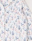 Sleep Mode Floral Flannel PJ Set, Vanilla, 2-8 product photo View 02 S