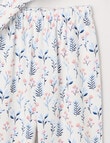 Sleep Mode Floral Flannel PJ Set, Vanilla, 2-8 product photo View 03 S