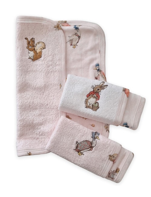 Peter Rabbit Flopsy & Cottontail Face Washers, 3-Pack product photo View 02 L