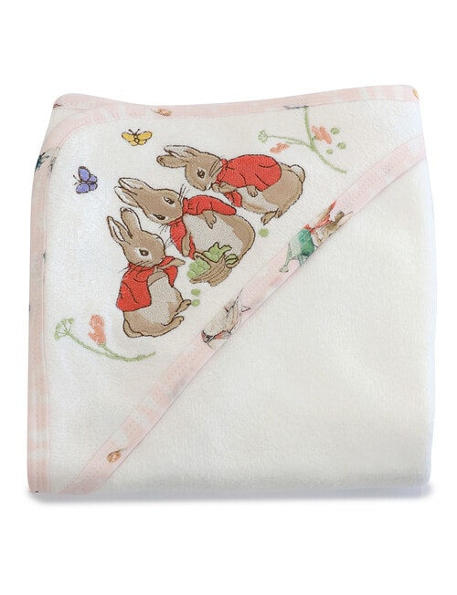Peter Rabbit Flopsy & Cottontail Hooded Towel product photo View 02 L