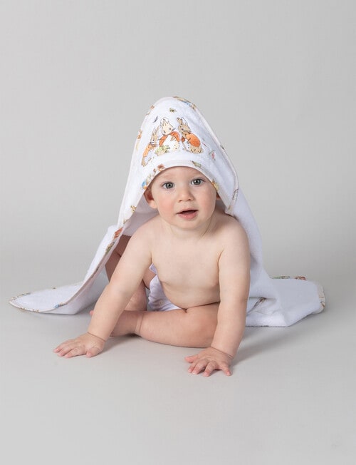 Peter Rabbit Flopsy & Cottontail Hooded Towel product photo View 03 L