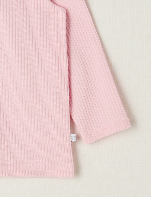 Teeny Weeny Rib Essentials Long-Sleeve Tee, Light Pink product photo View 02 L