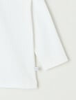 Teeny Weeny Rib Essentials Long-Sleeve Tee, White product photo View 02 S