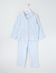 Sleep Mode Bows Flannel PJ Set, Blue, 2-8 product photo