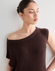 Mineral Mecca Asymmetric Sweater, Chocolate product photo View 04 S