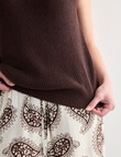 Mineral Mecca Asymmetric Sweater, Chocolate product photo View 07 S