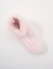 Simon De Winter Home Textured Knit Socks, Dusty Blush product photo