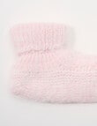 Simon De Winter Home Textured Knit Socks, Dusty Blush product photo View 03 S