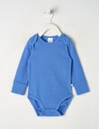 Teeny Weeny Rib Essentials Long-Sleeve Bodysuit, Blue product photo