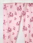 Sleep Mode Pink Bunny Knit & Flannel PJ Set, Pink & Vanilla, 2-8 product photo View 02 S