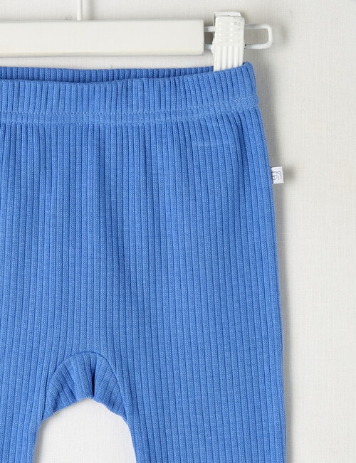 Teeny Weeny Rib Essentials Pants, Blue product photo View 02 L