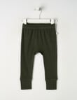 Teeny Weeny Rib Essentials Pants, Forest Green product photo