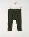 Teeny Weeny Rib Essentials Pants, Forest Green product photo View 03 S