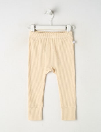 Teeny Weeny Rib Essentials Pants, Beige product photo