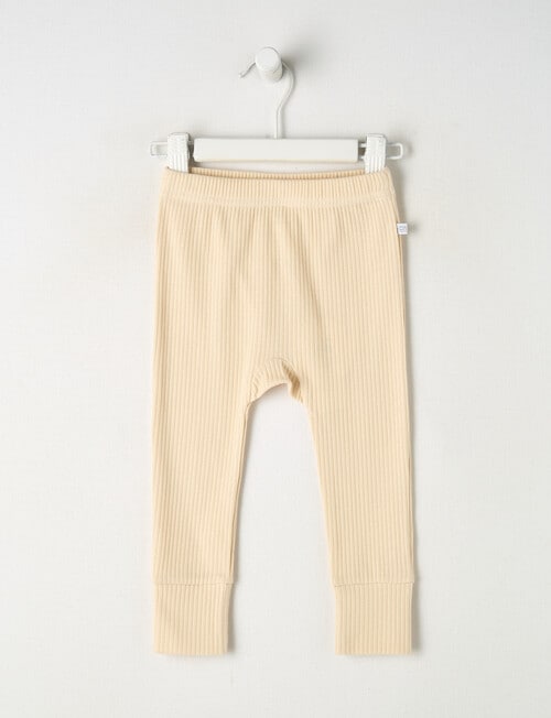 Teeny Weeny Rib Essentials Pants, Beige product photo