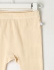 Teeny Weeny Rib Essentials Pants, Beige product photo View 02 S