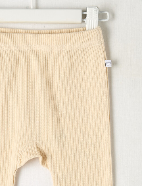 Teeny Weeny Rib Essentials Pants, Beige product photo View 02 L