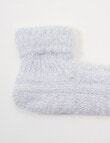 Simon De Winter Home Textured Knit Socks, Grey product photo View 03 S