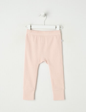 Teeny Weeny Rib Essentials Pants, Pink product photo