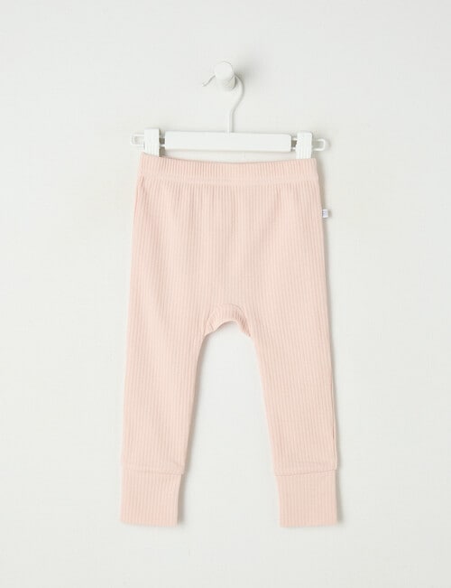 Teeny Weeny Rib Essentials Pants, Pink product photo