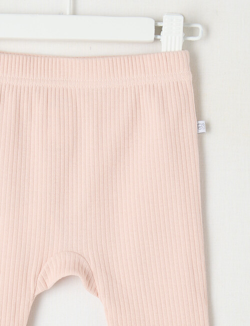 Teeny Weeny Rib Essentials Pants, Pink product photo View 02 L