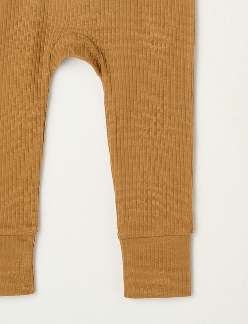 Teeny Weeny Rib Essentials Pants, Brown product photo View 02 L