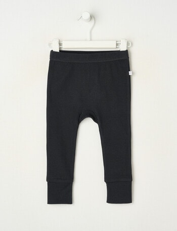 Teeny Weeny Rib Essentials Pants, Charcoal product photo