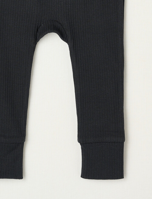 Teeny Weeny Rib Essentials Pants, Charcoal product photo View 02 L