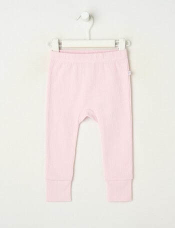 Teeny Weeny Rib Essentials Pants, Pink product photo