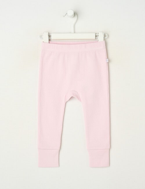 Teeny Weeny Rib Essentials Pants, Pink product photo
