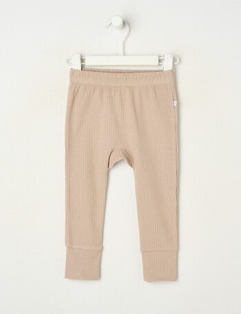 Teeny Weeny Rib Essentials Pants, Taupe product photo