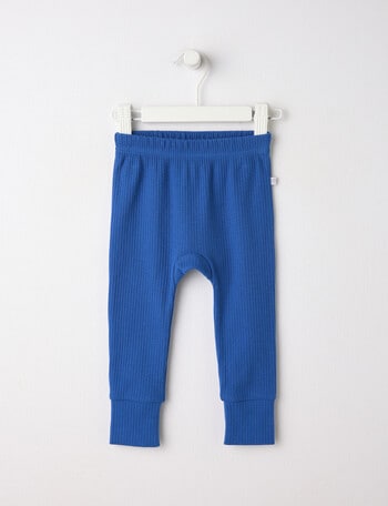 Teeny Weeny Essentials Rib Pant, Electric Blue product photo