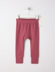 Teeny Weeny Essentials Rib Pant, Raspberry product photo