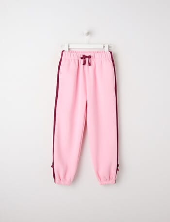 Mac & Ellie Tape Jogger Trackpant, Blush & Berry product photo
