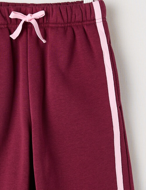 Mac & Ellie Wide Leg Tape Trackpant, Berry & Blush product photo View 02 L