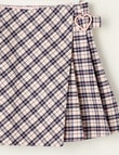 Heart Check Pleat Skirt, Dusk product photo View 03 S