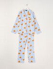 Brunch Club Flannel PJ Set, Blue, 8-16 product photo