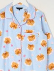 Brunch Club Flannel PJ Set, Blue, 8-16 product photo View 02 S