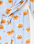 Brunch Club Flannel PJ Set, Blue, 8-16 product photo View 03 S