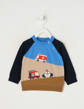 Teeny Weeny Emergency Knit Top, Blue product photo