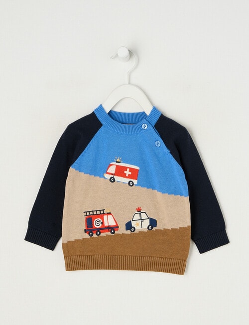 Teeny Weeny Emergency Knit Top, Blue product photo