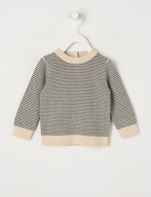 Teeny Weeny Knit Crew Top, Navy product photo